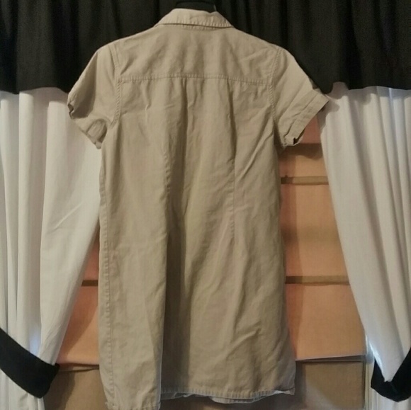 Route 66 khaki button up dress - Picture 3 of 3